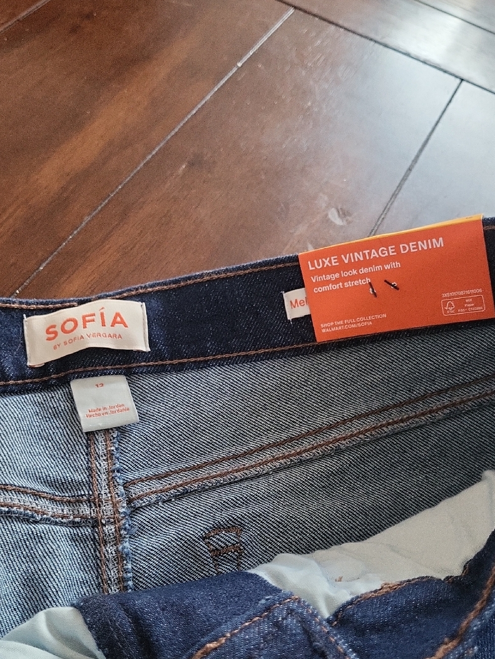 SOFIA (Melisa Flare high-rise) Size 12 Dark Blue Jeans
